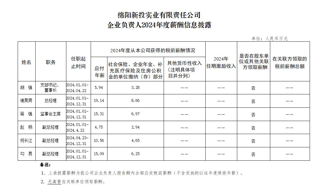 綿陽(yáng)新投實(shí)業(yè)有限責(zé)任公司企業(yè)負(fù)責(zé)人2024年度薪酬信息披露_01.jpg